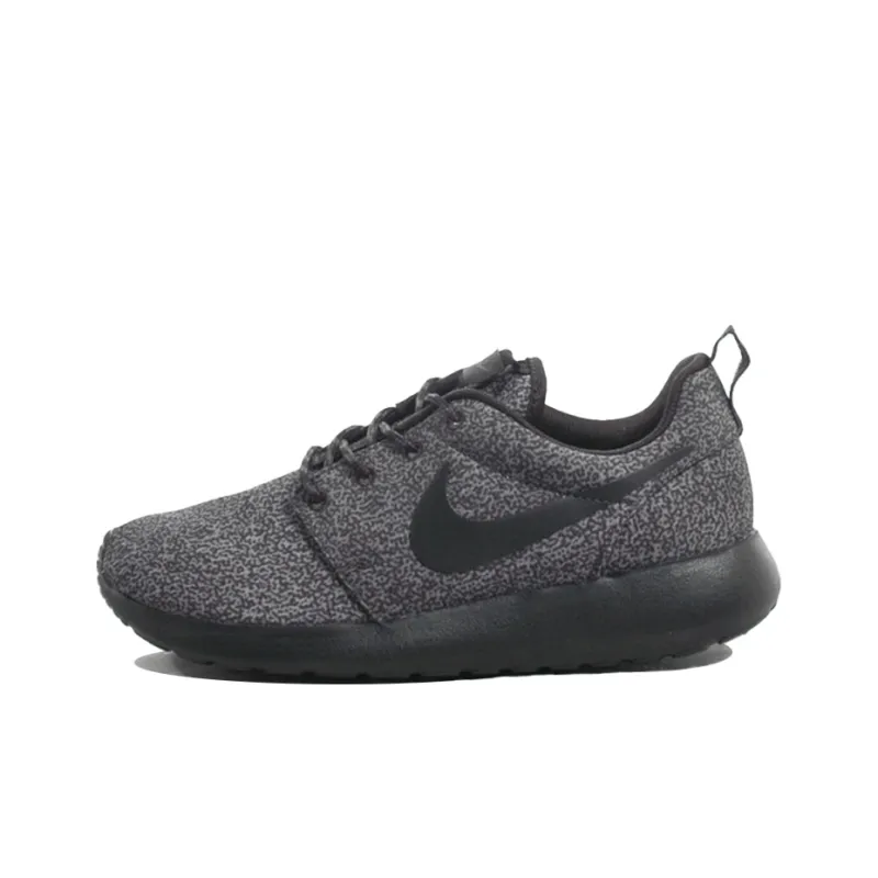 Nike Roshe Run Cushioning Anti-Slip And Wear-Resistant Low-Top Casual Running Shoes Women's Gray-0