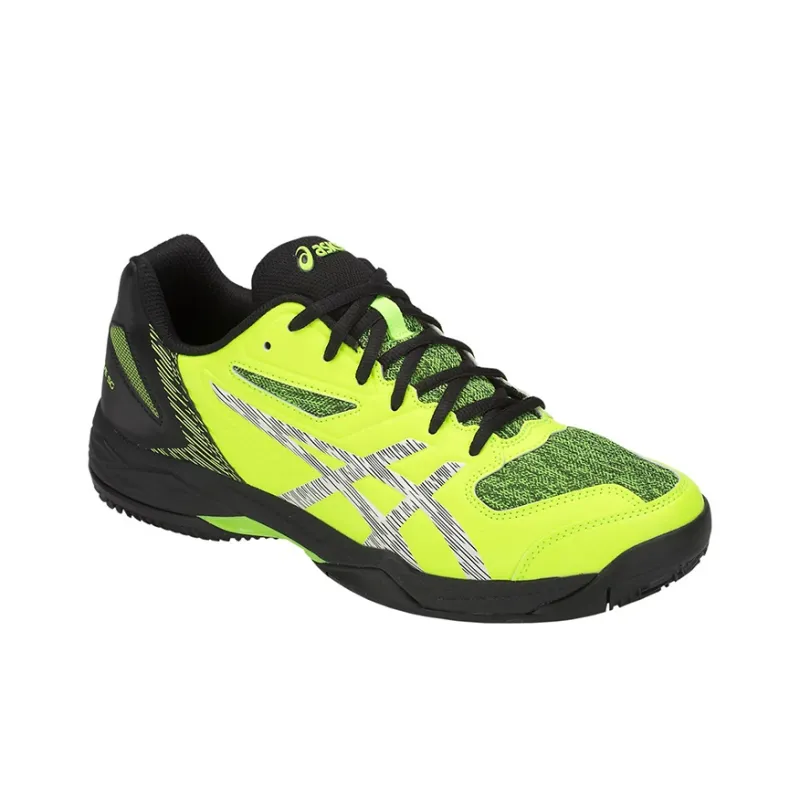 Asics Gel-Padel Exclusive 5 Tennis Shoes Men Low-Top Neon Yellow/Black-3