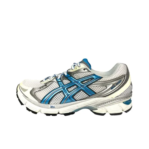 Asics Gel-1150 Wear-Resistant Coverage Low-Top Running kids shoes Women's White Blue D-Width