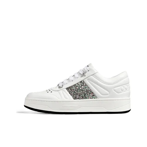 Jimmy Choo Skateboard Shoes Women's Low-Top White