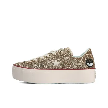 One Star Chiara Ferragni X Women's Converse Platform Ox 'Gold Glacier Blue' Women's