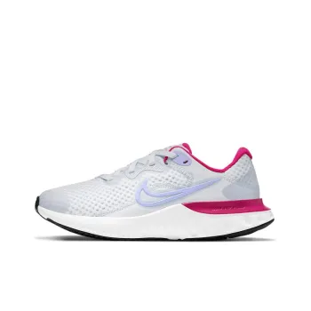 Nike Renew Run 2 Anti-Slip And Wear-Resistant Breathable Low-Top Running Shoes Women's Light Blue Red