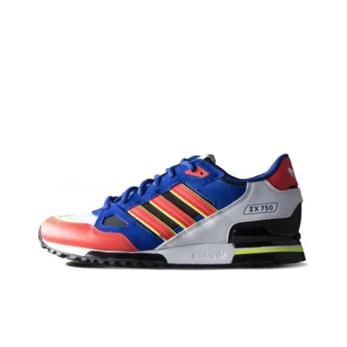 Adidas Originals ZX 750 Casual Shoes Men Low-Top Blue/Red