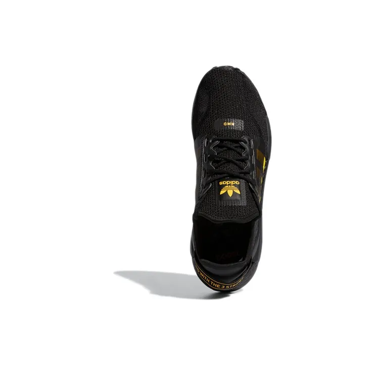 Adidas Originals Nmd R1 V2 Core Black Solar Gold-4