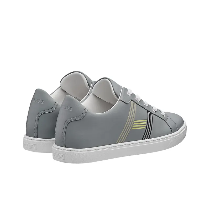 HERMES Avantage Skateboard Shoes Men Low-Top Gray-3