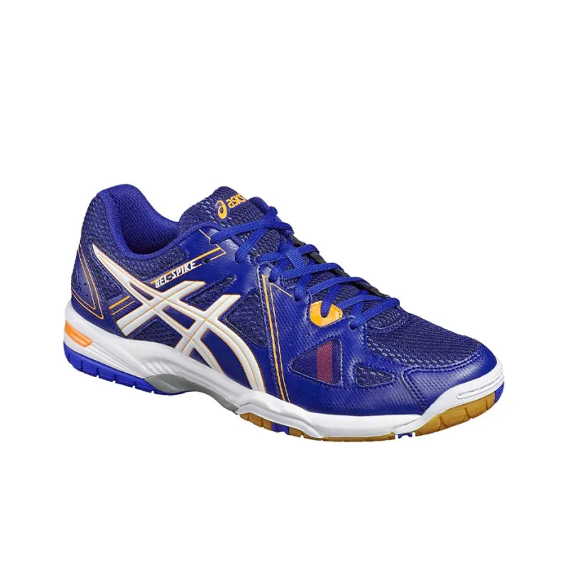 Asics Durable Breathable Low-Top Running Shoes Men's Blue Purple-2