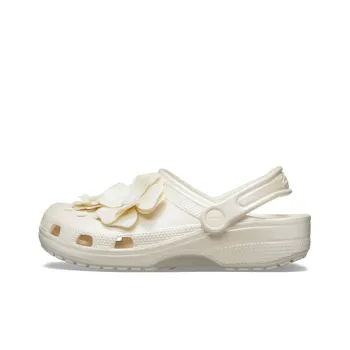 Crocs Classic Clog 3d Flower White Sandals Women's