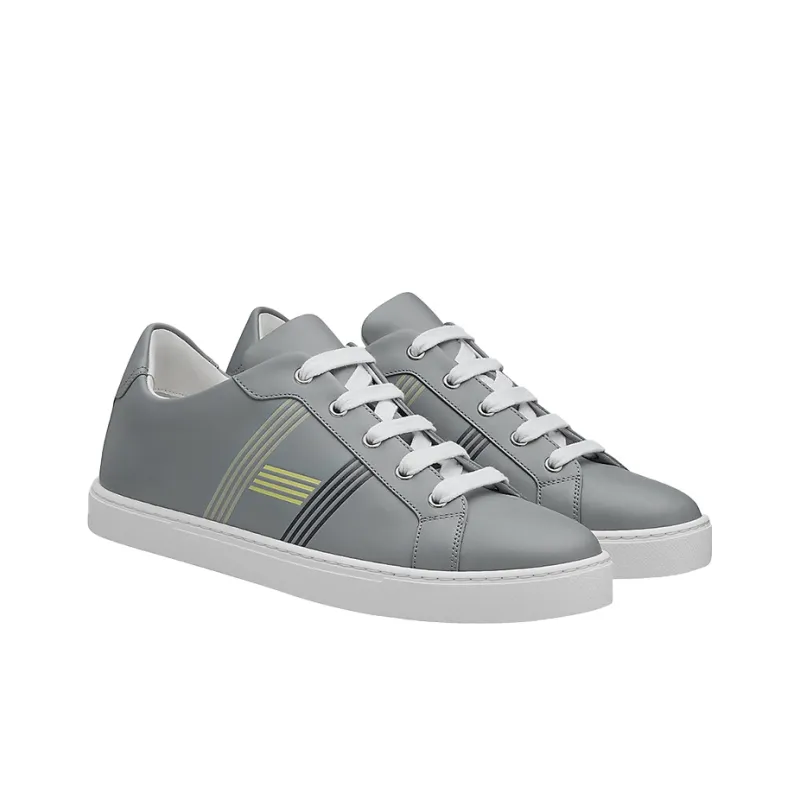 HERMES Avantage Skateboard Shoes Men Low-Top Gray-2