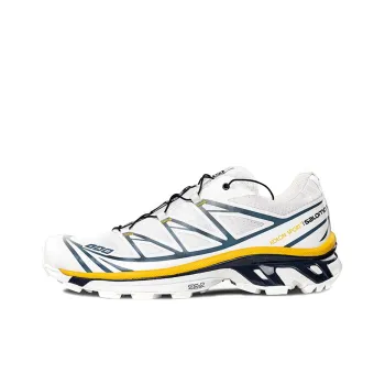 SALOMON x KOLON SPORT Anti Slip Wear Resistant Breathable Lightweight Low Top Running Shoes Unisex Yellow White Black