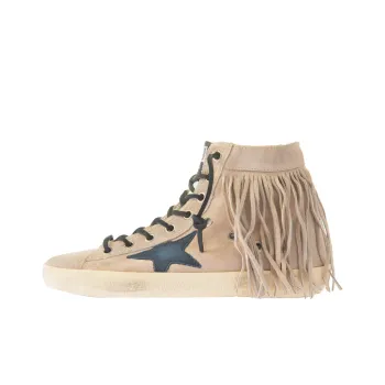 Golden Goose Francy Skateboard Shoes Women's High-Top Apricot