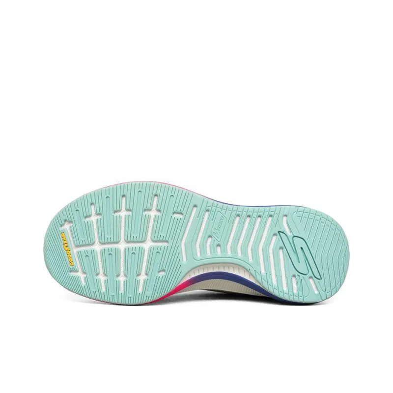 Skechers Go Run Pulse Breathable Low Top Marathon Running Shoes Women's White Multicolor-4