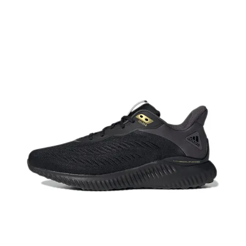 Adidas AlphaBounce Running Shoes Unisex Low-Top Charcoal Black