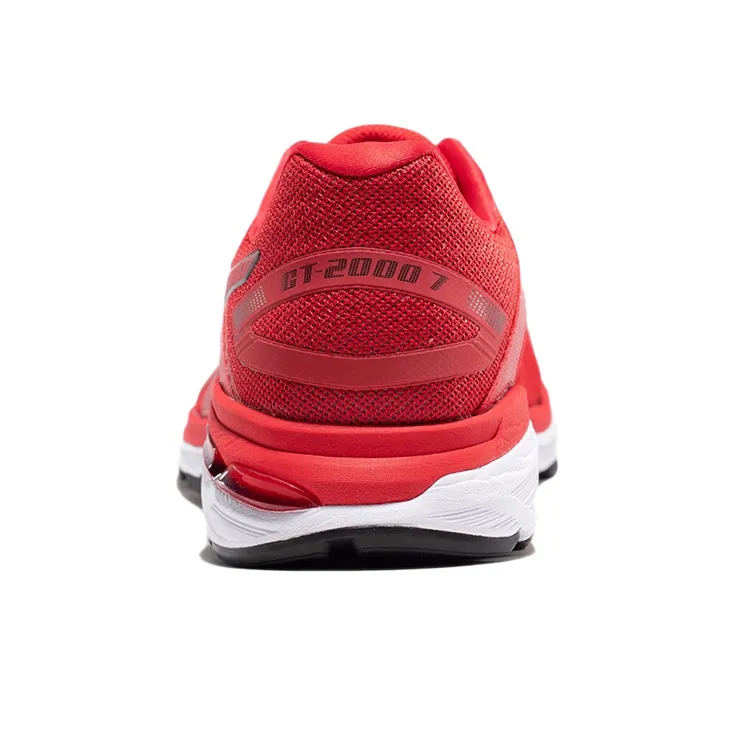 Asics GT-2000 7 Wear-Resistant Low-Top Running Shoes Men's Red 4E-Width-3