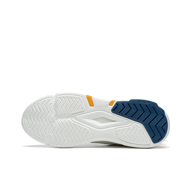 XTEP Fengxing 1.0 Slip Resistant Cushioning Mid Top Sports Casual Shoes White Blue-3