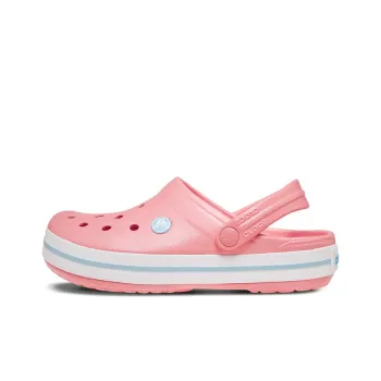 Crocs Beach Sandals Pink White Unisex 'Pink White'