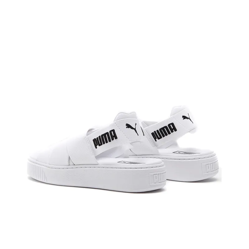 PUMA Platform Trace Sports Sandals 'White Black' Women's-3