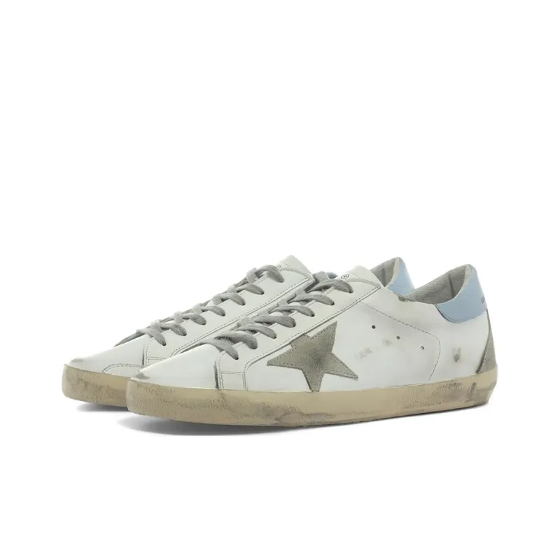 Golden Goose Super Star Stylish Skateboarding Shoes Women's White Vintage Version-2