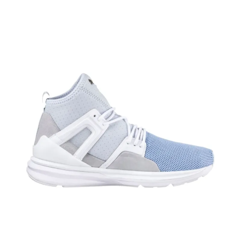 PUMA B.O.G. Limitless Hi Denim Anti-Slip Wear-Resistant Low-Top Running Shoes Women's White Blue-1