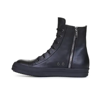 RICK OWENS Skateboard Shoes Women's Mid Top Black