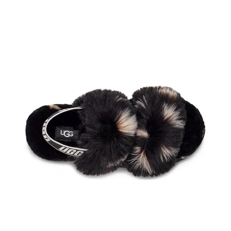 UGG Oh Yeah Spots Slide Black Women's-4