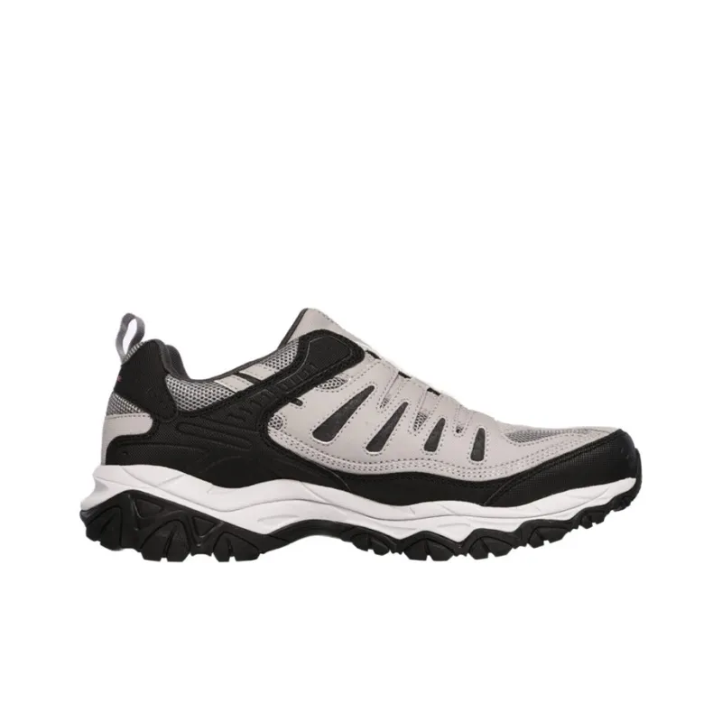 Skechers After Burn M. Fit Anti-Slip And Wear-Resistant Breathable Low-Top Running Shoes Men's Gray Black-1