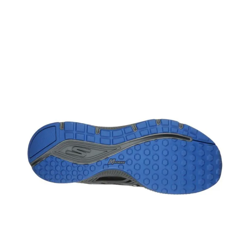 Skechers Go Run Consistent Cushioning Anti Slip And Wear Resistant Low Top Running Shoes Men's Gray Blue-4