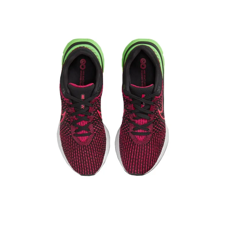 Nike React Infinity Run Flyknit 3 Green Strike Team Red-3