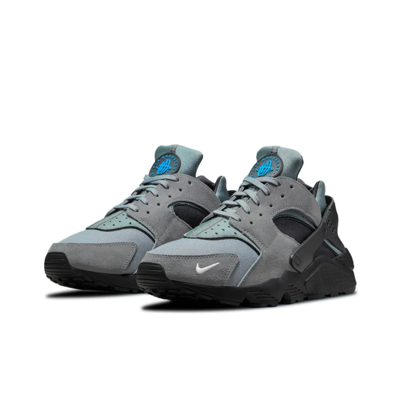 Nike Air Huarache Grey Suede Laser Blue-2
