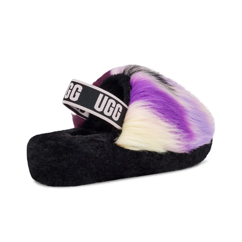 UGG Fluff Yeah Slide Tie Dye Magnolia Women's-4
