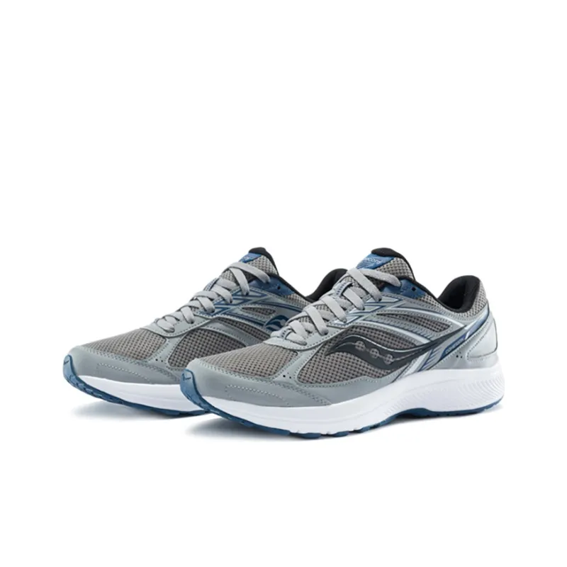 Saucony Cohesion 14 Low Top Running Shoes Men's Gray Blue-2
