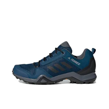 Adidas Terrex AX3 GTX Wear-Resistant Slip-Resistant Low-Top Hiking Shoes Men's Blue Black