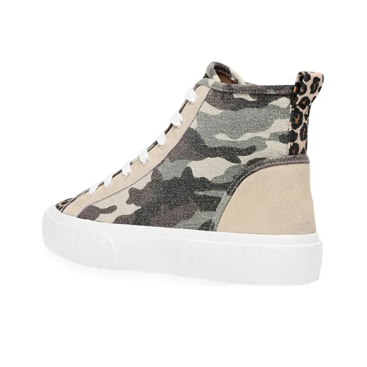 STEVE MADDEN Skateboard Shoes Women's High-Top Camouflage-2