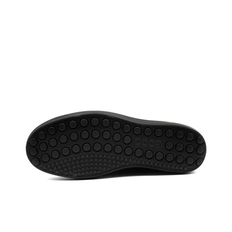 Ecco Soft And Cool Size 7 Slip Resistant Breathable Low Top Skateboard Shoes Men's Black-4