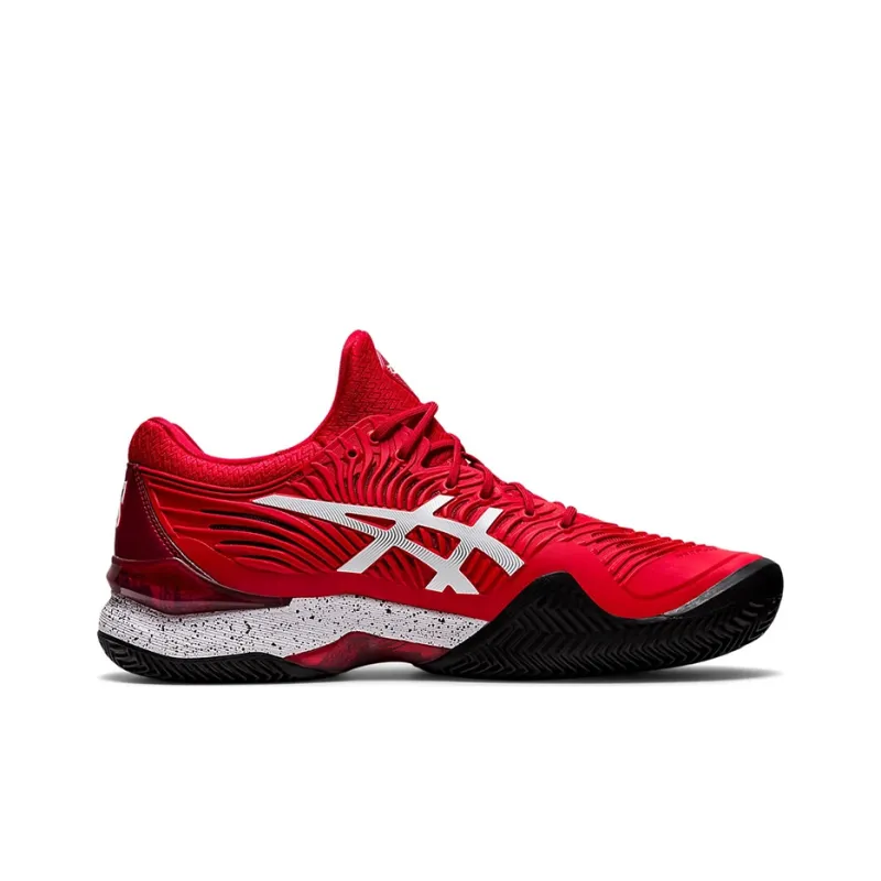 Asics Court FF 2 Novak Wear-Resistant Low-Top Running Shoes Men's Red-1