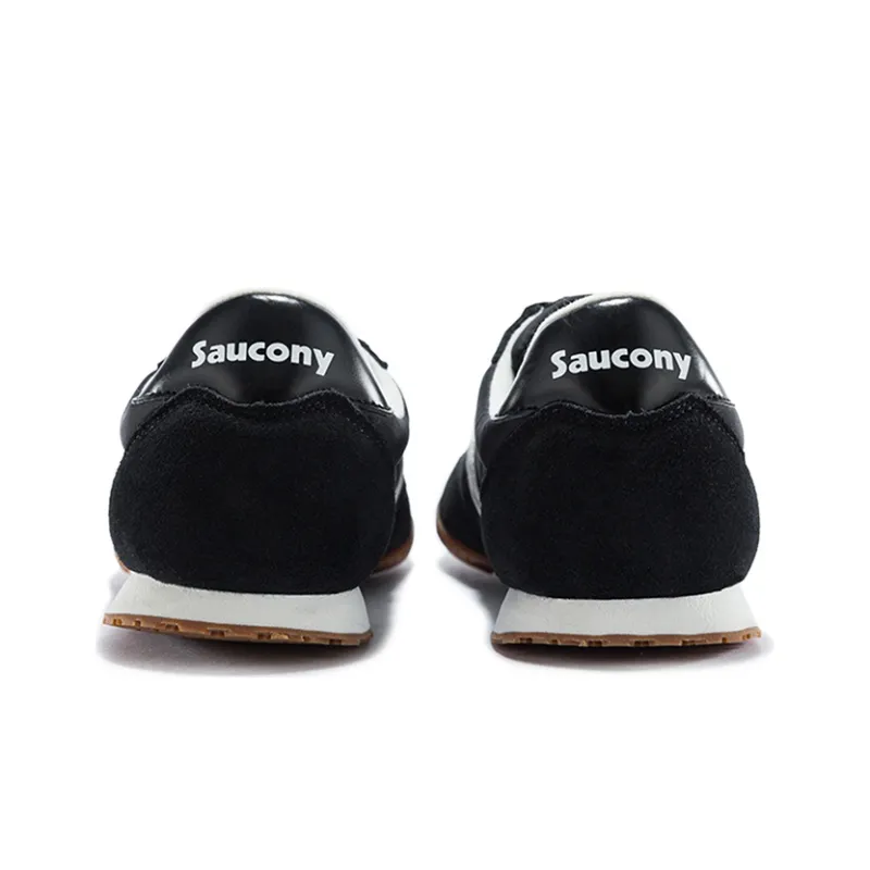 Saucony Bullet Cushioning Anti Slip Wear Resistant Breathability Low Top Running Shoes Men's Black White Standard M-3