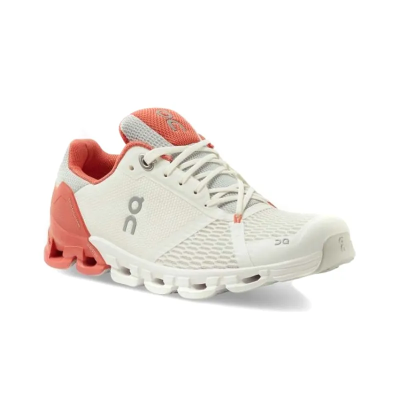 On Cloudflyer Cushioned Slip Resistant Support Low Top Running Shoes Women's Coral Red-2