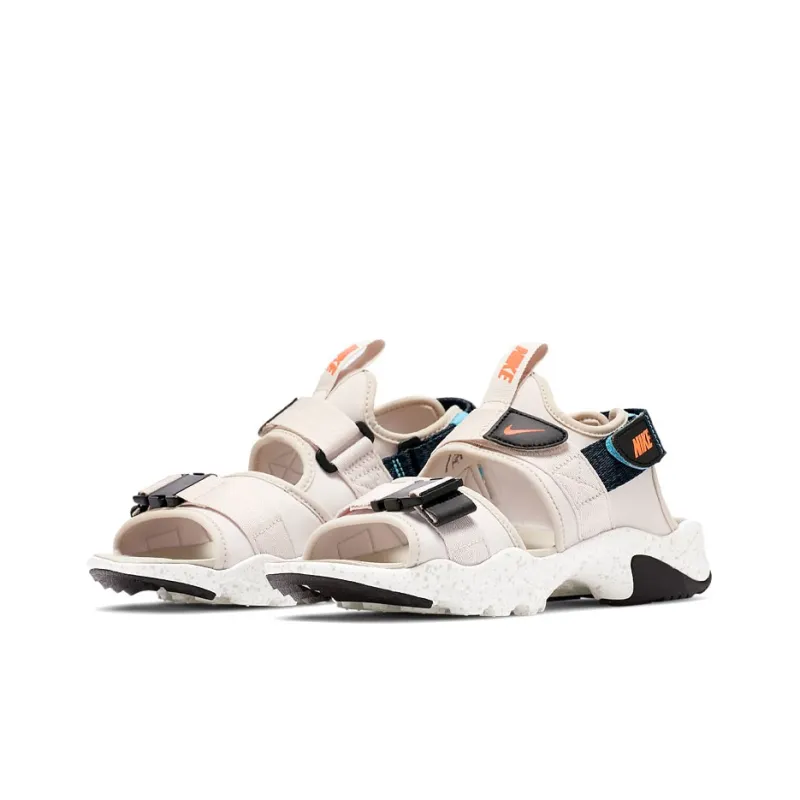 Nike Outdoor Open Toe Sports Sandals Beige 'Desert Sand Lagoon Pulse Black' Women's-2