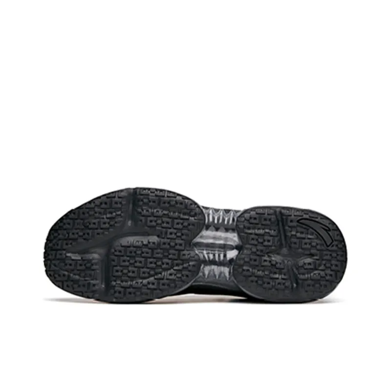 Anta Running Collection Cushioned Slip-Resistant Abrasion-Resistant Breathable Low-Top Running Shoes Men's Black Blue-5