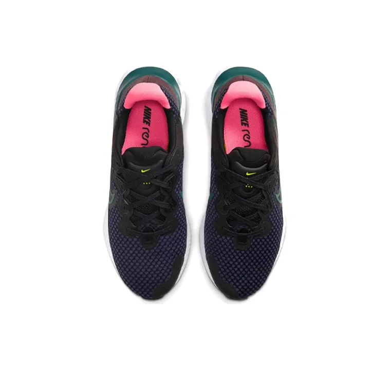 Nike Renew Run 2 Running Shoes Women's Low-Top Blue/Green/Black-3