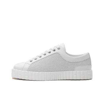HERMES Cross Low Top Stylish Skateboarding Shoes Women's White