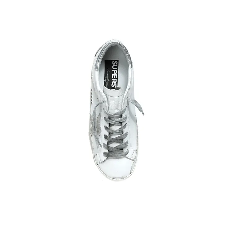 Golden Goose Super Star White Silver Women's-4
