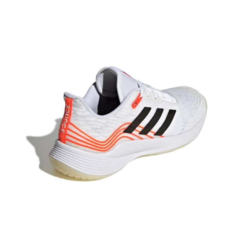 Adidas Novaflight Tokyo Volleyball Slip Resistant Low Top Tennis Shoes Men's White Black Red-3