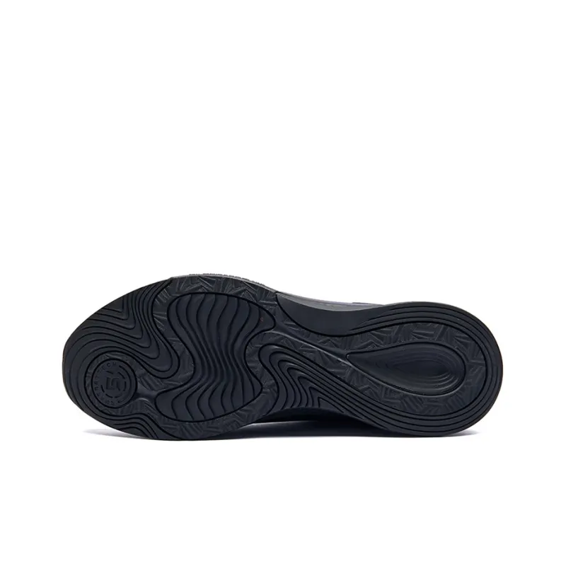 361° Rain Screen 5.0 Cushioning Anti Slip And Wear Resistant Low Top Running Shoes Obsidian Black-4