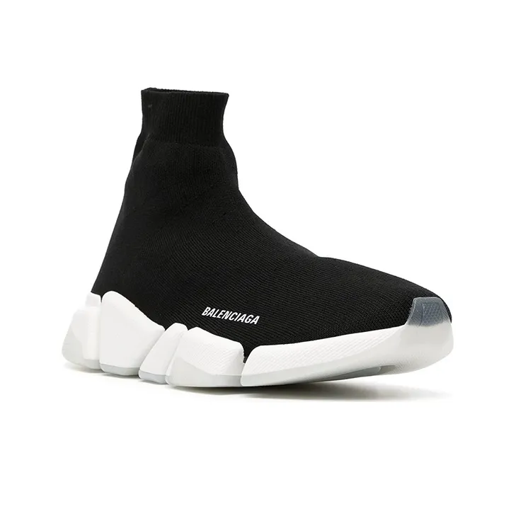 Balenciaga Speed 2.0 Trainers 'Rib-Knit Black'-2