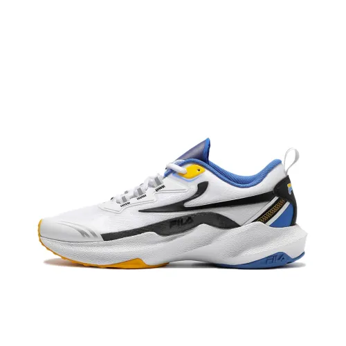 FILA Cushioning Anti-Slip And Wear-Resistant Breathable Coverage Low-Top Casual Running Shoes Unisex White Black Blue