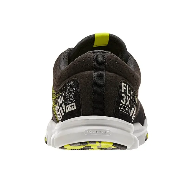 Reebok Yourflex Trainette 7 Anti-Slip And Wear-Resistant Cushioning Coverage Low-Top Running Shoes Men's Black Yellow-3