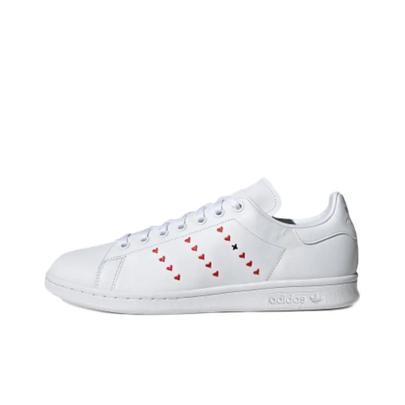Adidas Stan Smith Heart Stripe Red-0