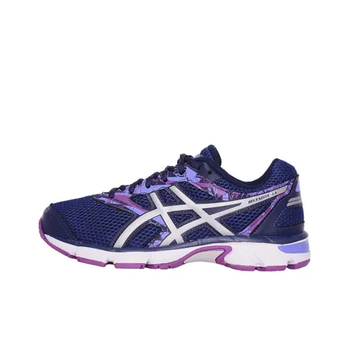 Asics Gel-Excite 4 Wear-Resistant Low-Top Running Shoes Women's Purple Silver