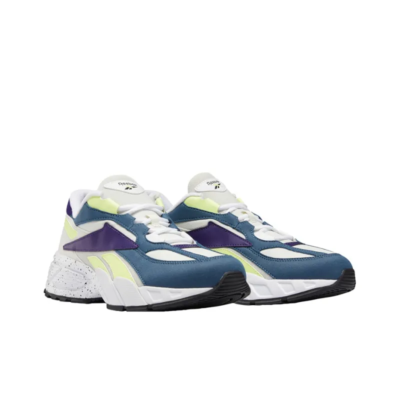 Reebok Classics Evzn Cushioning Anti-Slip And Wear-Resistant Low-Top Running Shoes Unisex White Purple Blue-2