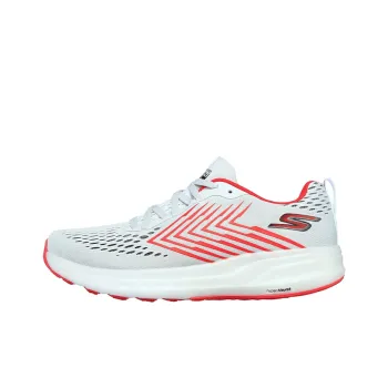 Skechers Go Run Ride 8 Cushioning Anti-Slip And Wear-Resistant Low-Top Casual Running Shoes Men's Gray Red